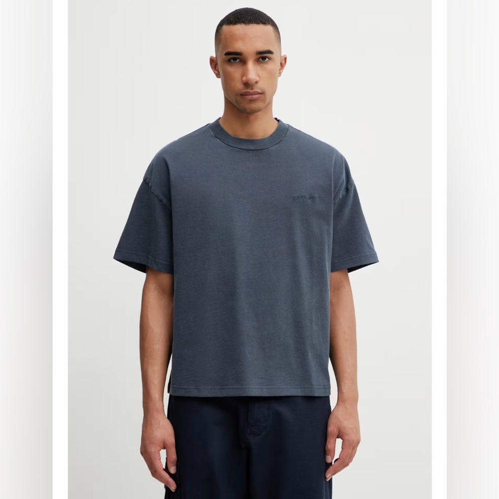Men’s Carhartt blue “work in progress” (WIP) short sleeve t-shirt. Size XL